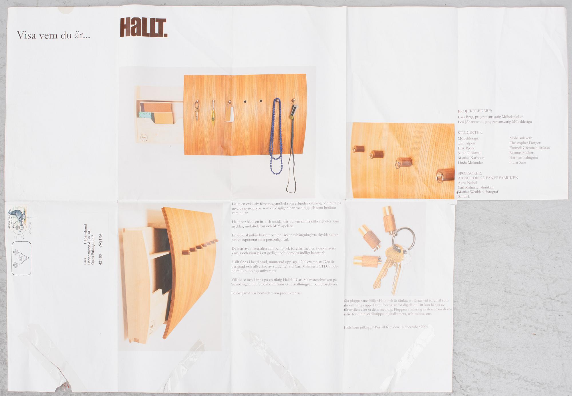 Storage cabinet, "Hallt", Carl Malmsten CTD, Stockholm, Linköping University.