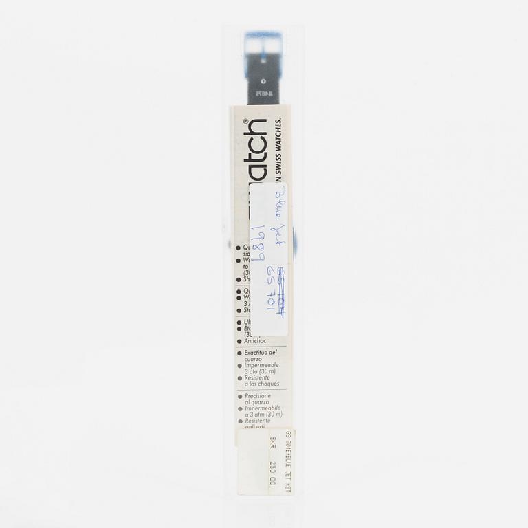 Swatch, Blue Jet, wristwatch, 34 mm.