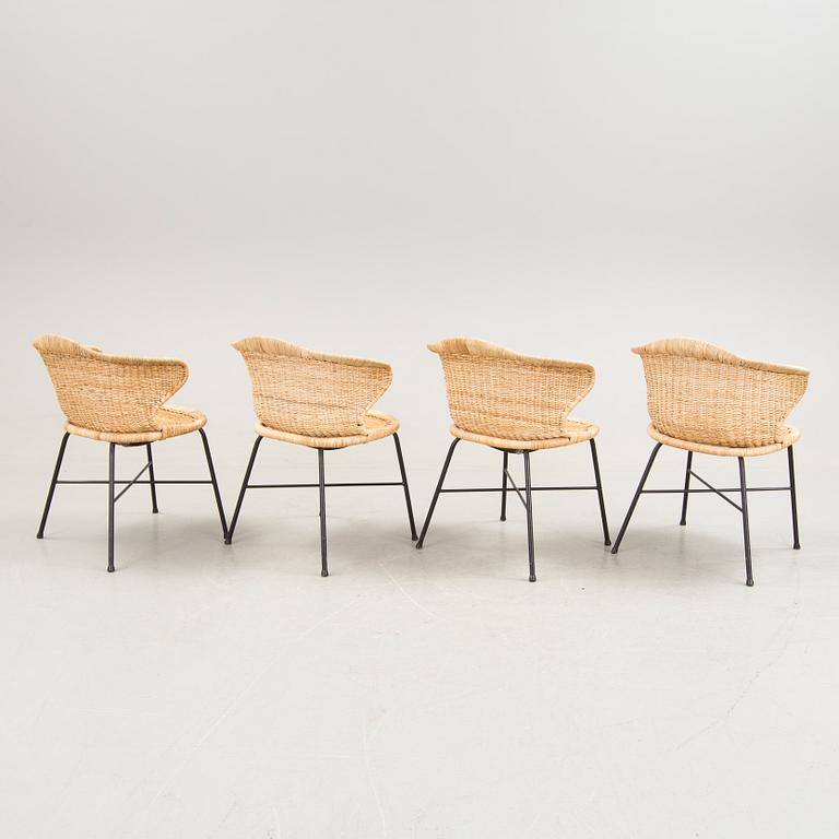 Four chairs reportedly purchased on Nordiska Kompaniet during the 1950's.