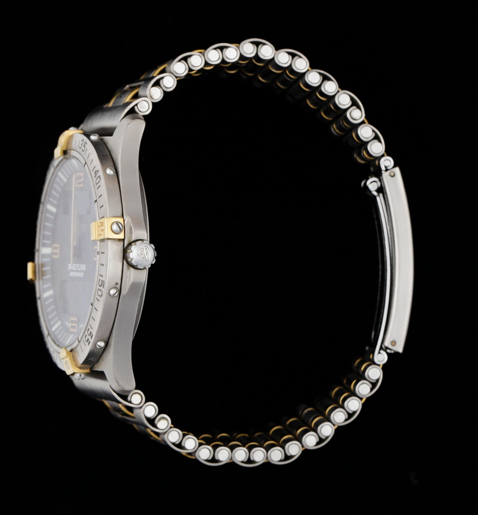 ARMBANDSUR, titan och guld, Breitling, Aerospace, 1996.