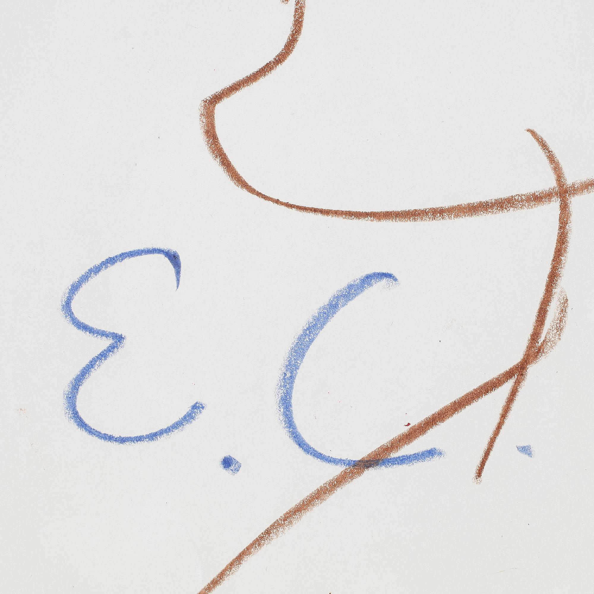 ERLAND CULLBERG, pastell, sign.