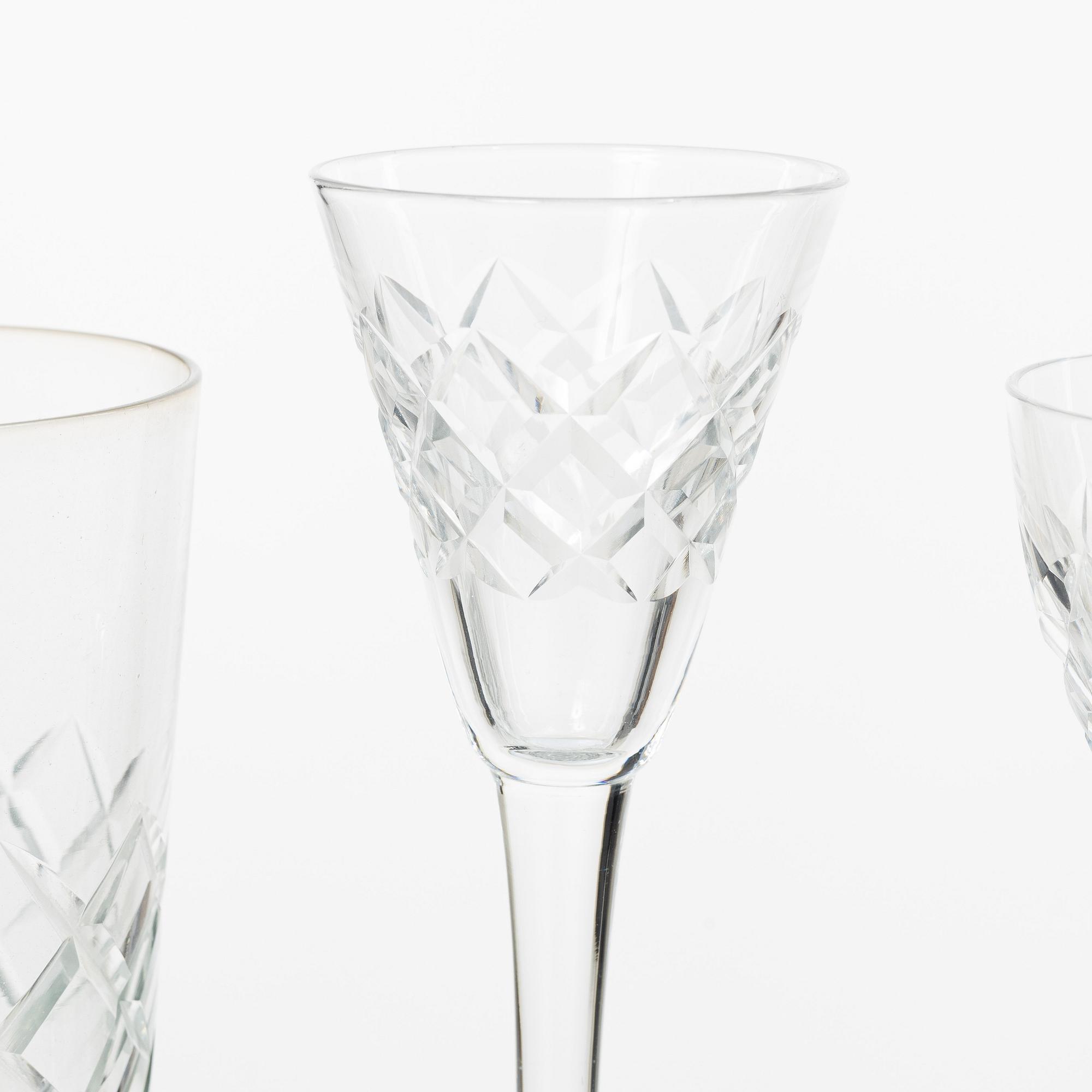 Glasservis, 58 delar, "Bror", Kosta.