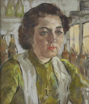 Lotte Laserstein, Porträtt av kvinna i en bar.