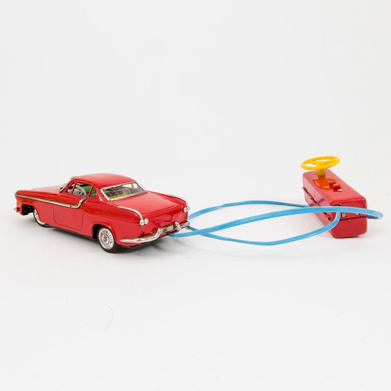 Two tinplate toy cars Japan 1960s.