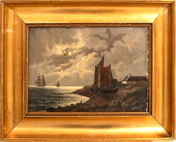 Okänd konstnär 1800/1900-tal, Fiskeläge.