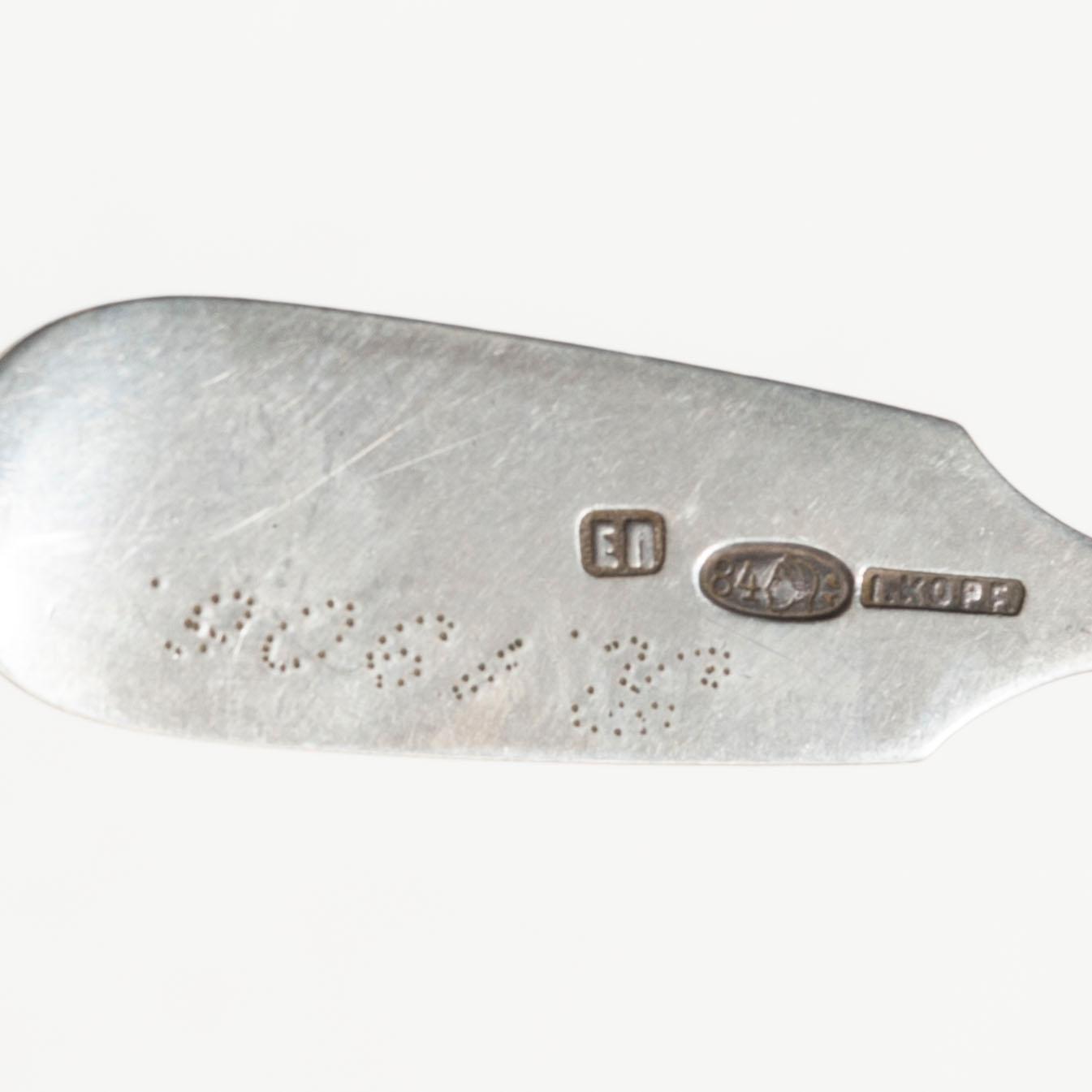 A set of silver cutlery, mostly Estonian (34 pcs).