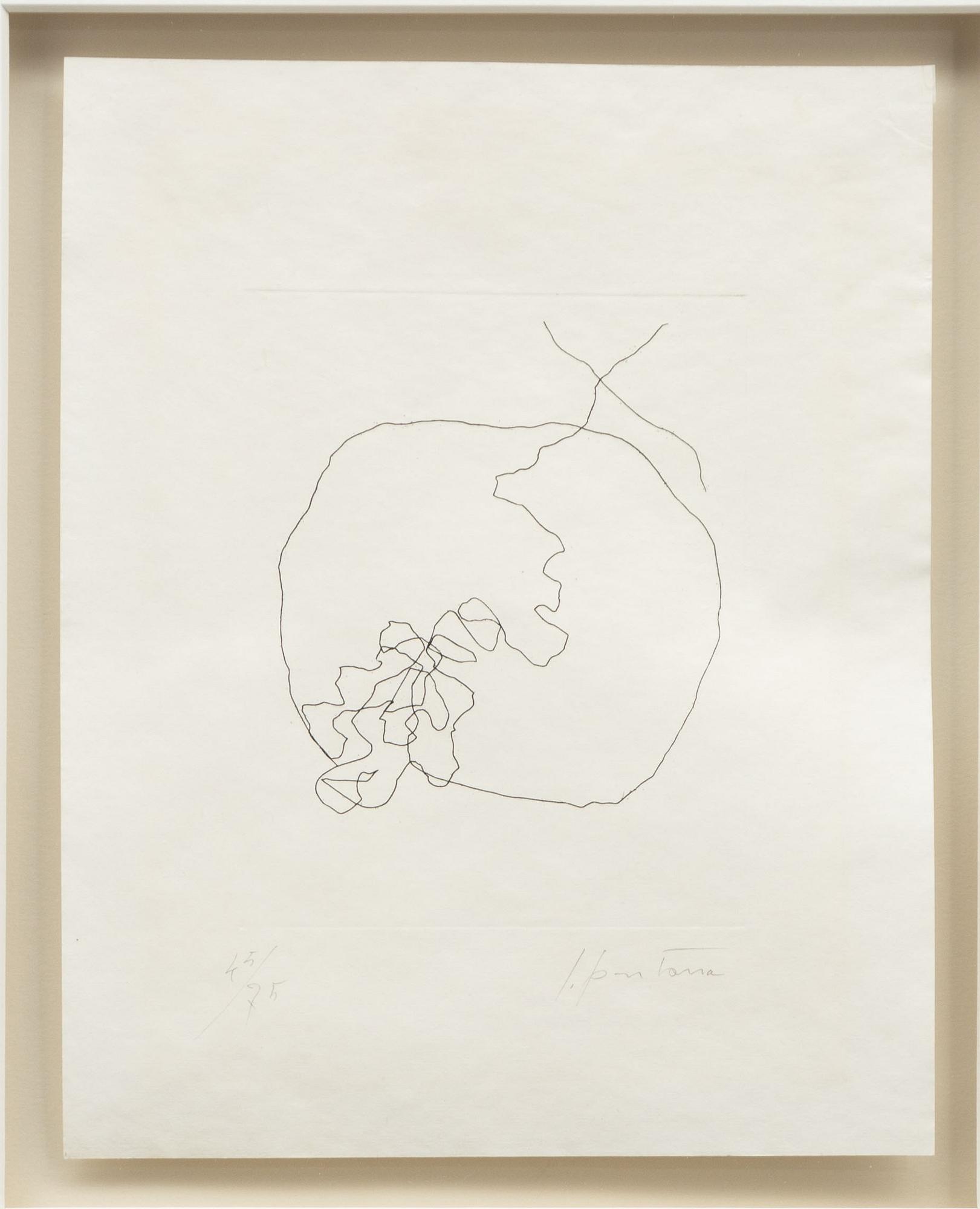 Lucio Fontana, ur "Dix eaux-fortes. L'Épée dans l'eau" (Alain Jouffroy).