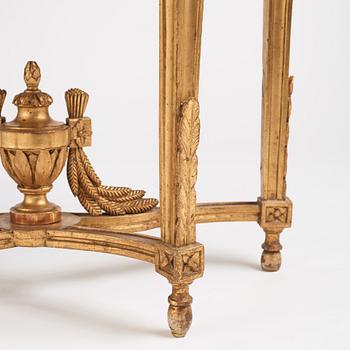 A Gustavian console table, Stockholm, second part of the 18th century.
