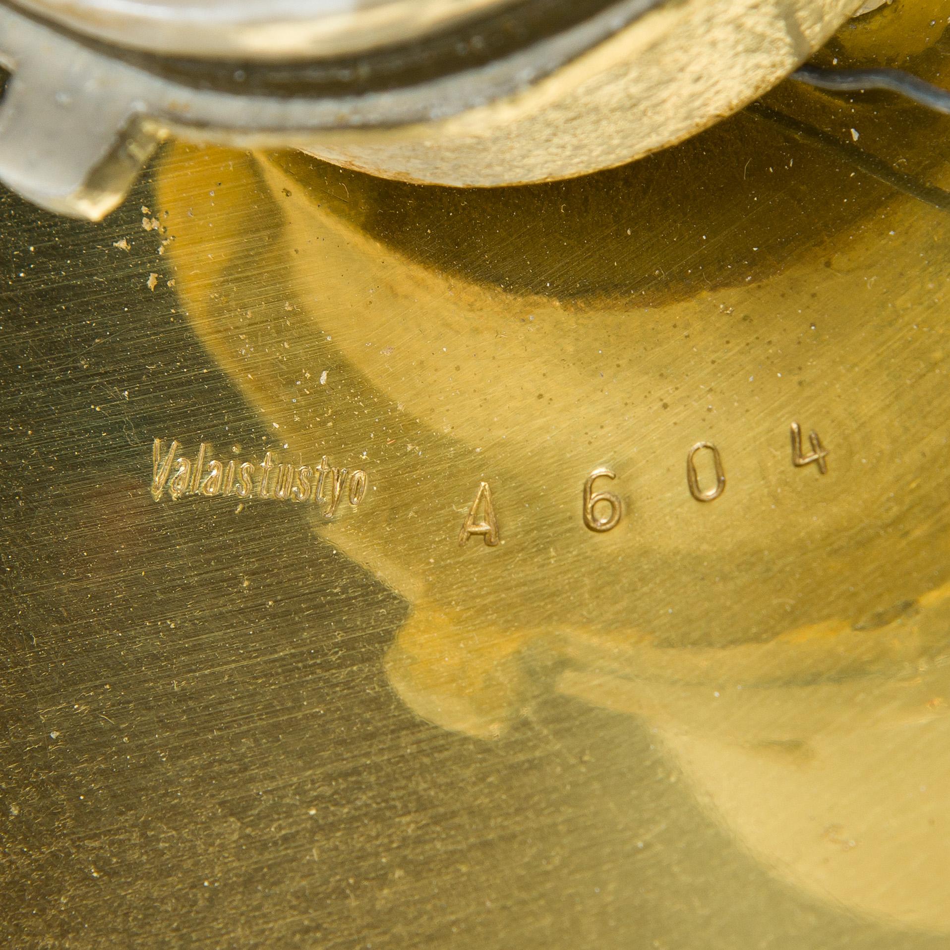 Alvar Aalto, 'A 605' ceiling lamp for Valaistustyö.