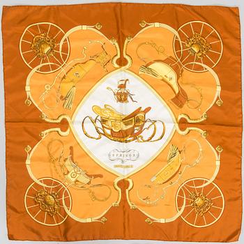 Hermès, a 'Springs' scarf.