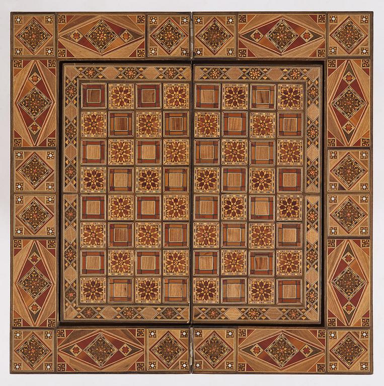 Spelbord, Damaskus Syrien, omkring år 1900.