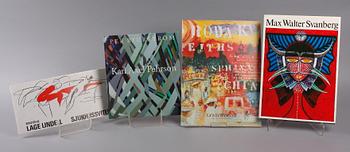 BÖCKER, 4 st, Gösta Werner(med litografier), KA Pehrson, Max Walter Svanberg, Lage Lindell.