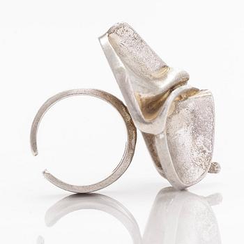 Björn Weckström, ring "Jaaras dröm", sterlingsilver. Lapponia 1973.