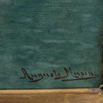 AUGUSTE MUSIN, oil on canvas, signed Auguste Mustin.