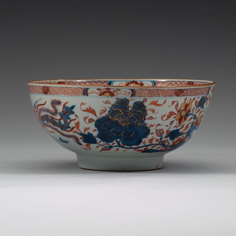 SKÅL, porslin. Qingdynastin, 1700-tal.