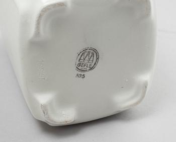 A set of earthenware kitchen jars from Gefle, first half of the 20th century.