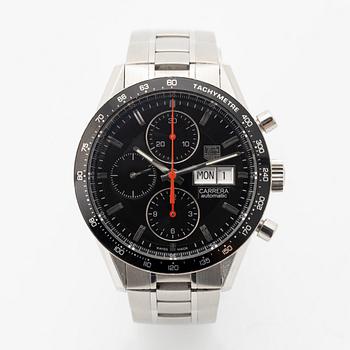 Tag Heuer, Carrera, Calibre 16, "Juan Manuel Fangio", wristwatch, 41 mm.