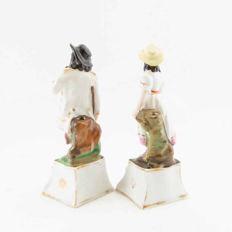 Figurines 6 pcs including Dresden Germany first half of the 20th century porcelain.