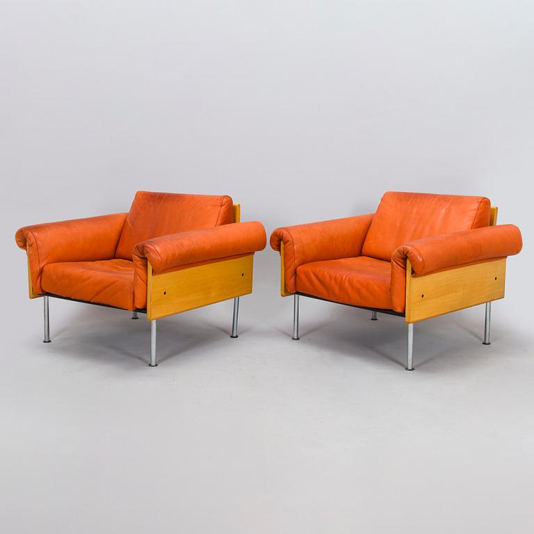Yrjö Kukkapuro, A pair of late 1970s armchairs, 'Ateljee', made to order for Haimi.