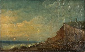 Engelsk konstnär, 1800-tal, Vid Dovers kust.