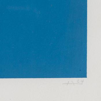 Josef Albers, silkscreen in colors, 1964, signed and numbered 20/125.
