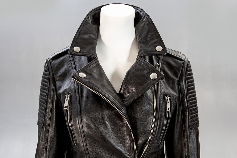 Burberry, leather jacket, Burberry Brit, size 38.
