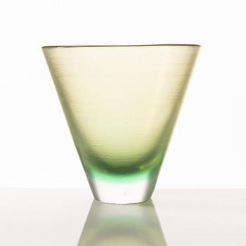 Paolo Venini, an 'Incisi' glass vase, Murano, Italy.