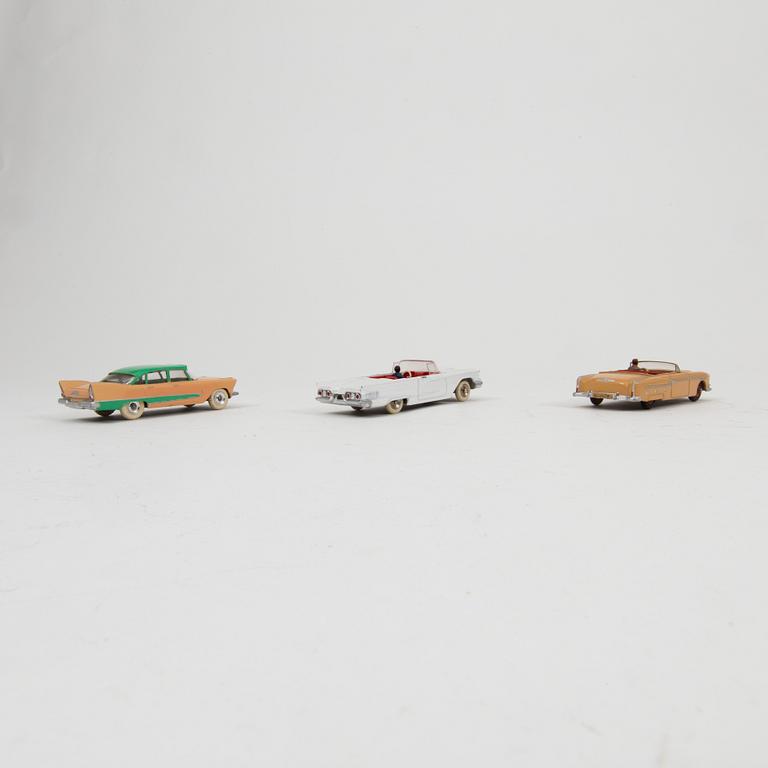 Ten Dinky toys cars England and France 1950/60s.