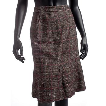 YVES SAINT LAURENT, a wool skirt.