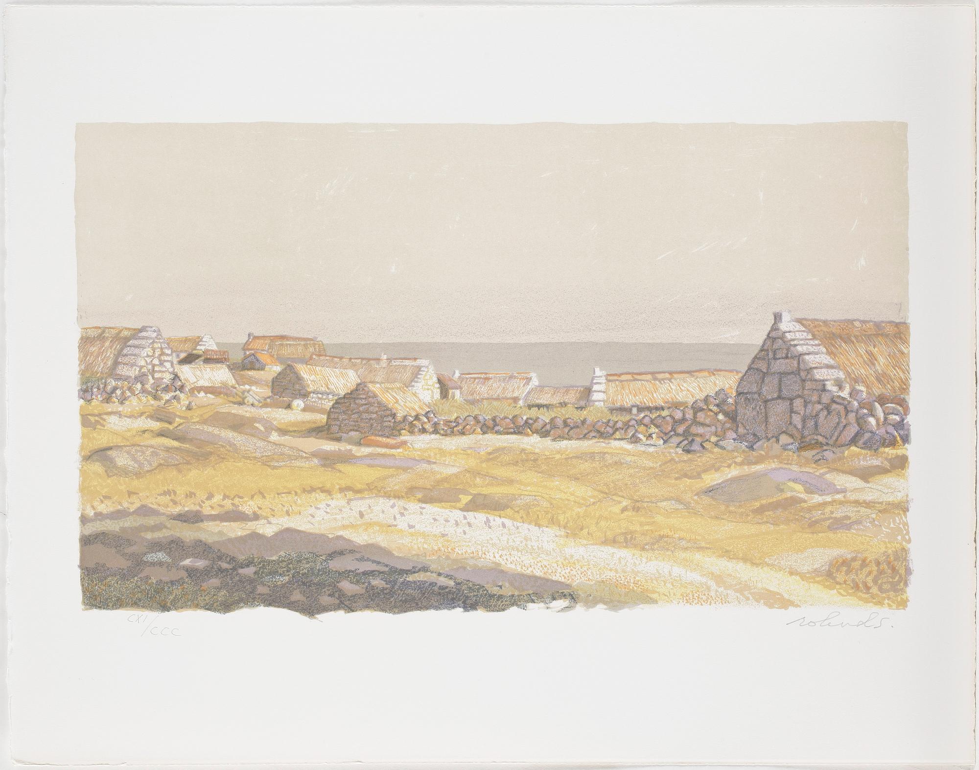ROLAND SVENSSON, mapp med 7 litografier, "Tristan da Cunha", sign o numr CXI/CCC.