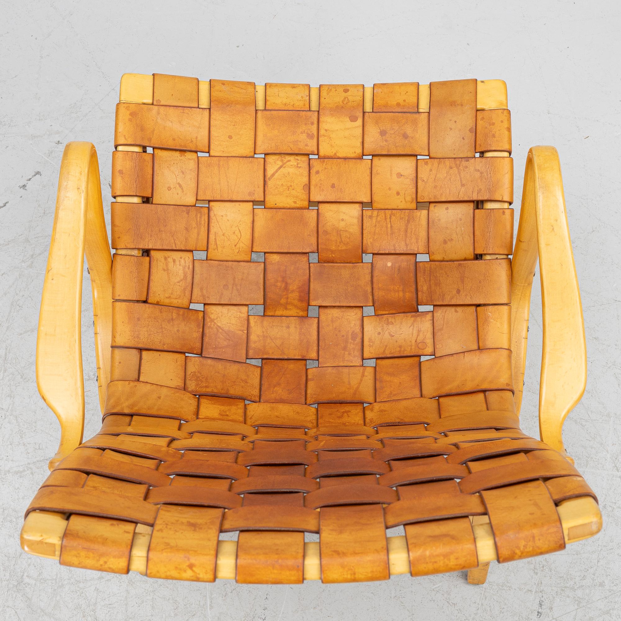 Bruno Mathsson, fåtöljer, ett par, "Eva", Firma Karl Mathsson, Värnamo.