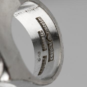 RING, sterlingsilver, Lapponia, Finland, 1970. Vikt ca 9,5 g.