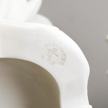 THREE PARIAN FLOWER VASES, Gustafsberg, second half of the 19th century.