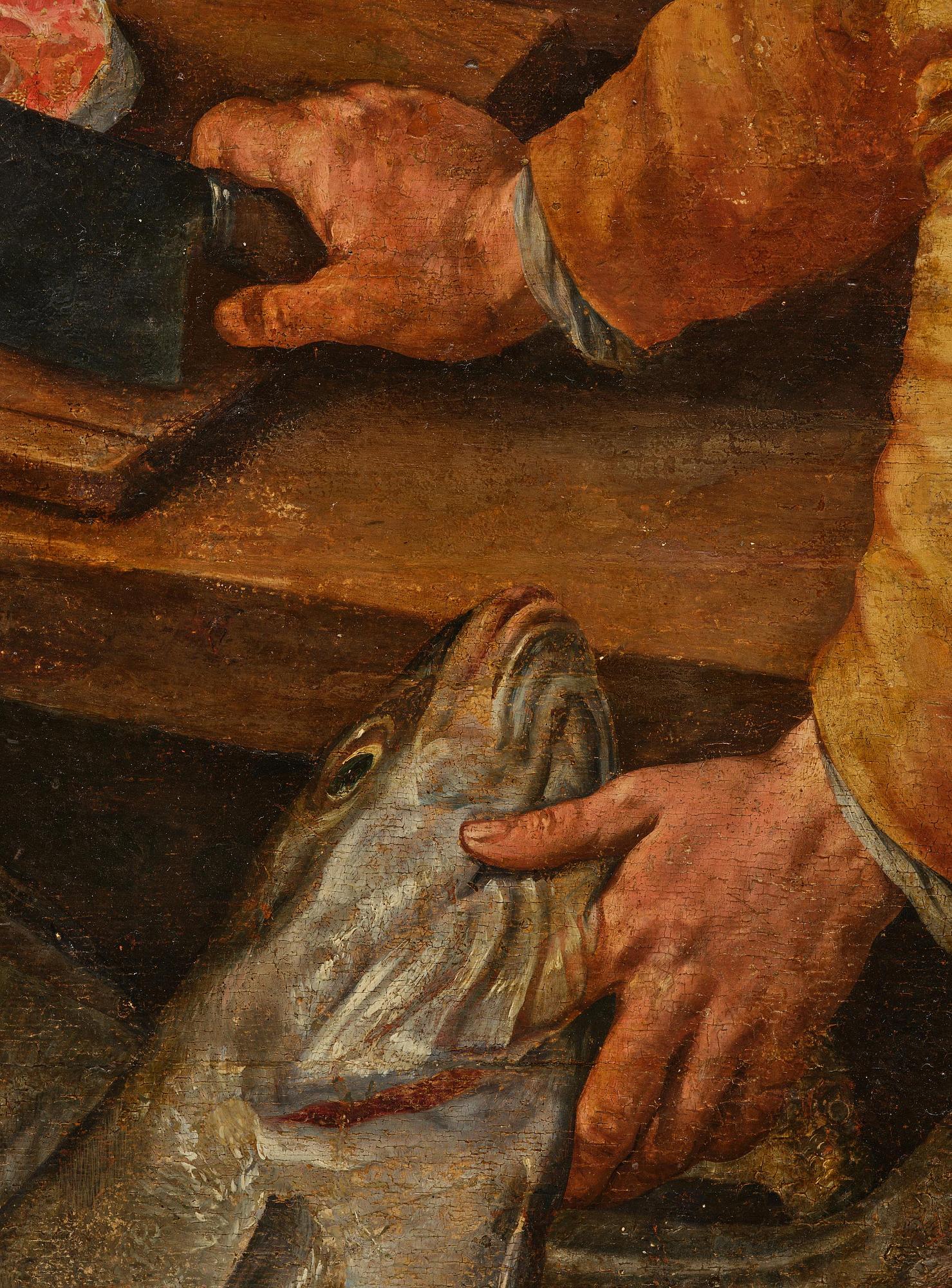 Joachim Beuckelaer, A fish market outside the city gate of Antwerp.