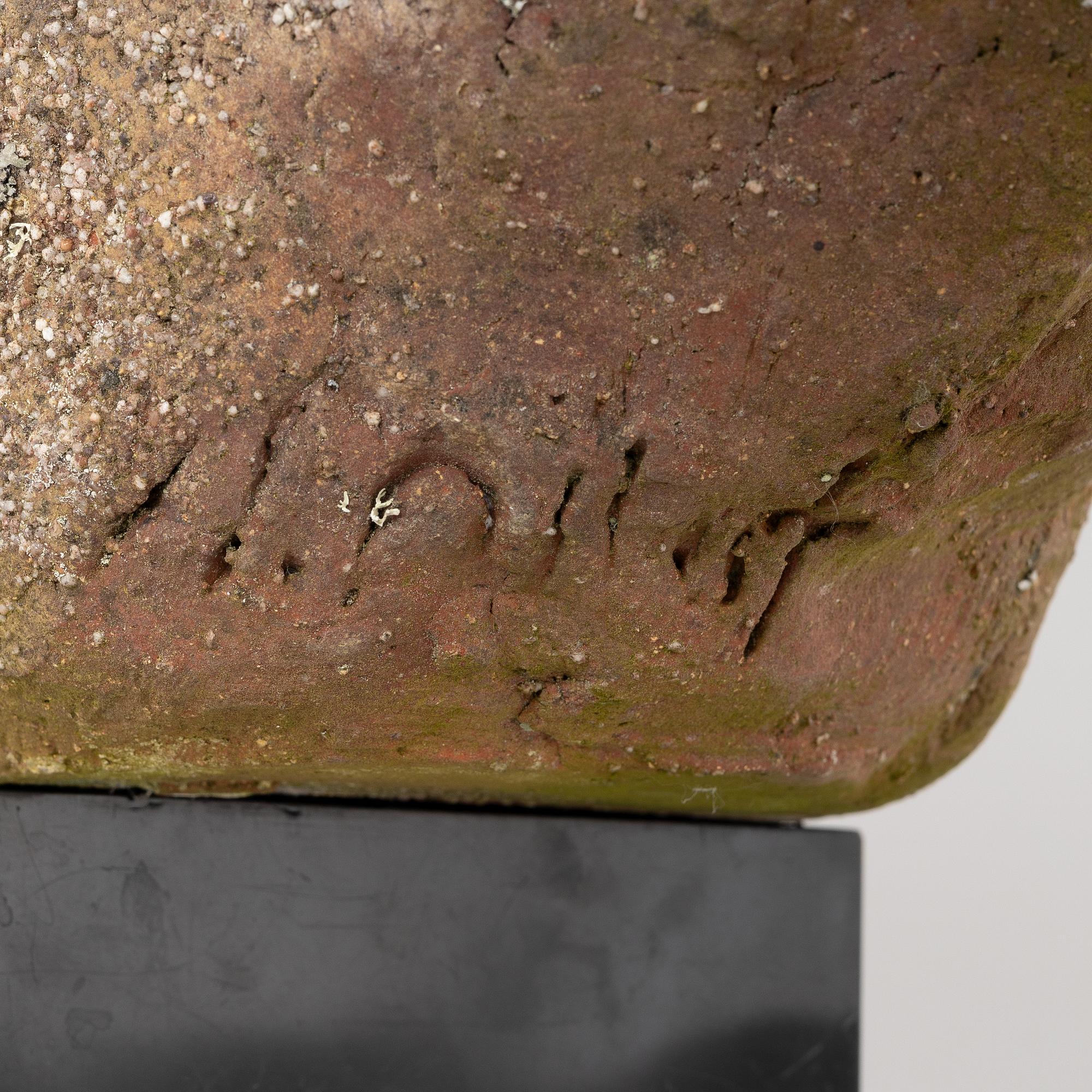 Henrik Allert, a stoneware sculpture, signed.