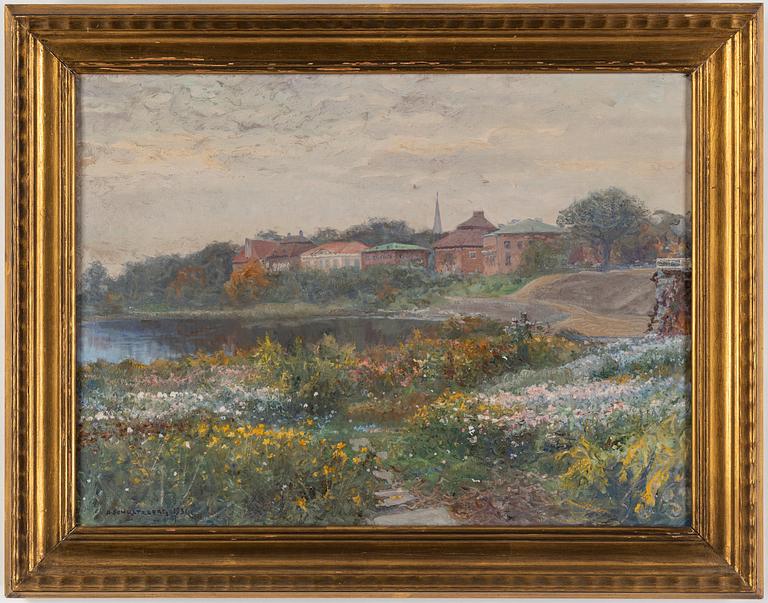ANSHELM SCHULTZBERG, oil on canvas, signed and dated 1931.