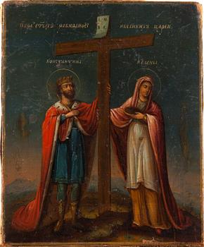 IKON, olja på pannå, Ryssland 1800-talets slut.