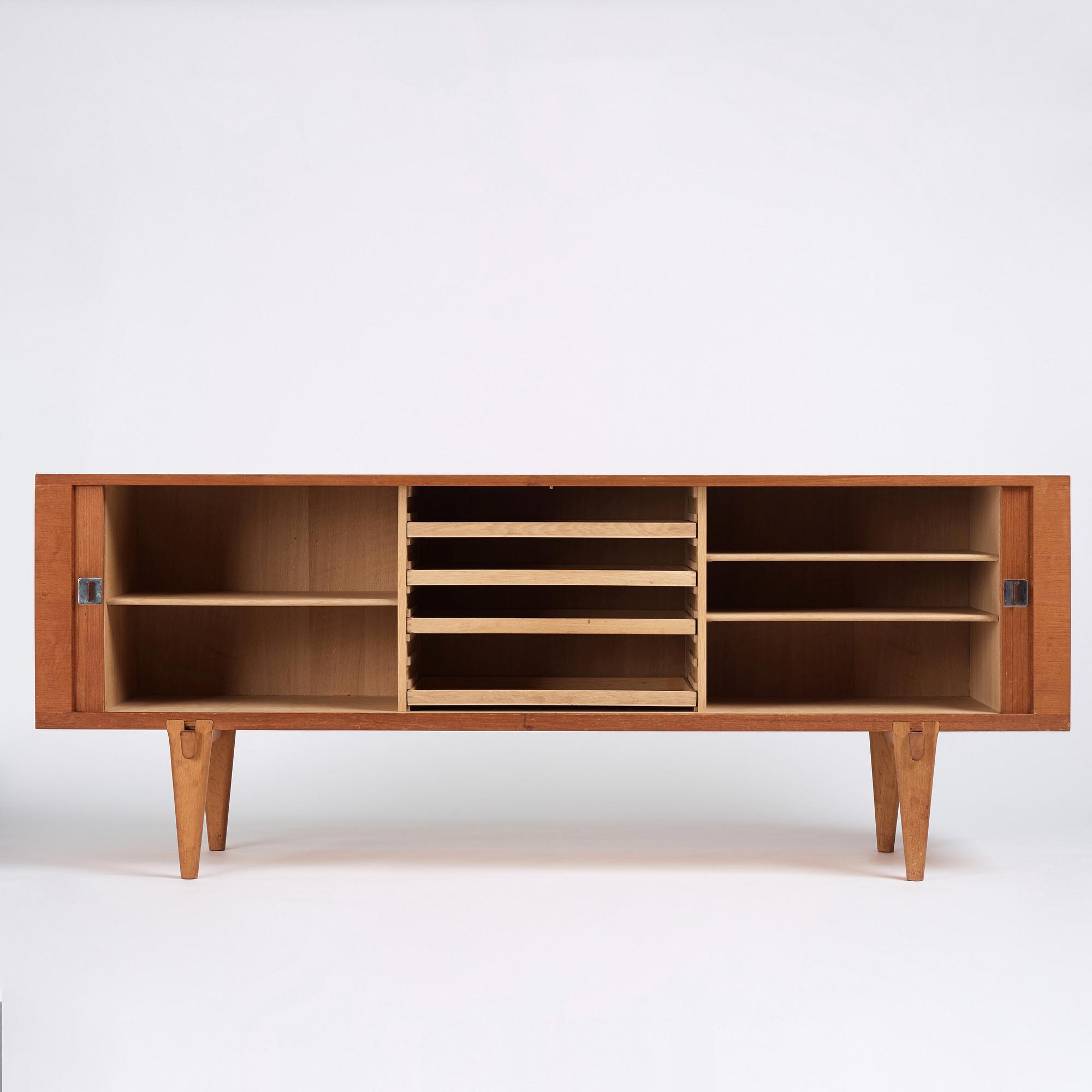 Hans J. Wegner, a teak 'RY-25' sideboard, RY-Møbler, Denmark 1950s-1960s.
