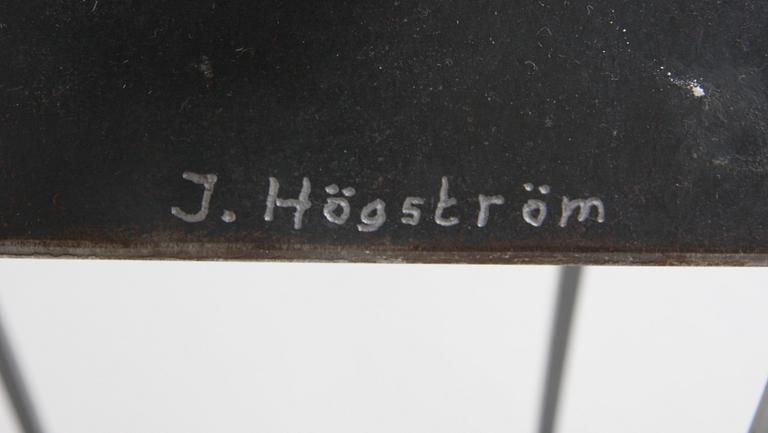 HÖGSTRÖM, JONAS. Skulptur, brons, sign.