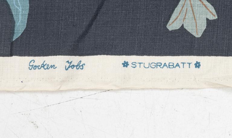 Gocken Jobs, a fabric, 'Stugrabatt', Jobs Handtryckt, Leksand.