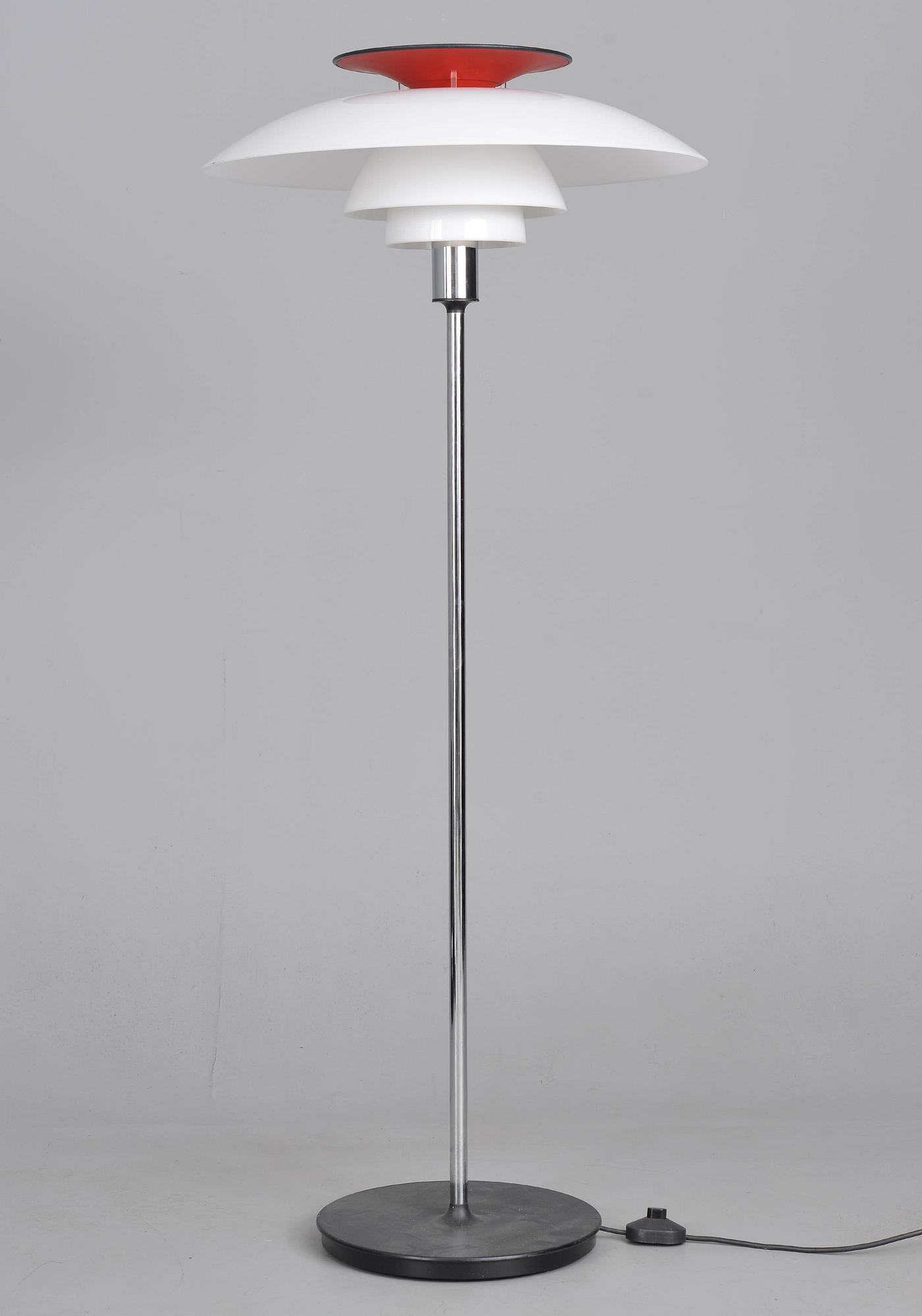 GOLVLAMPA, "PH-80", Poul Henningsen för Louis Poulsen, Danmark.