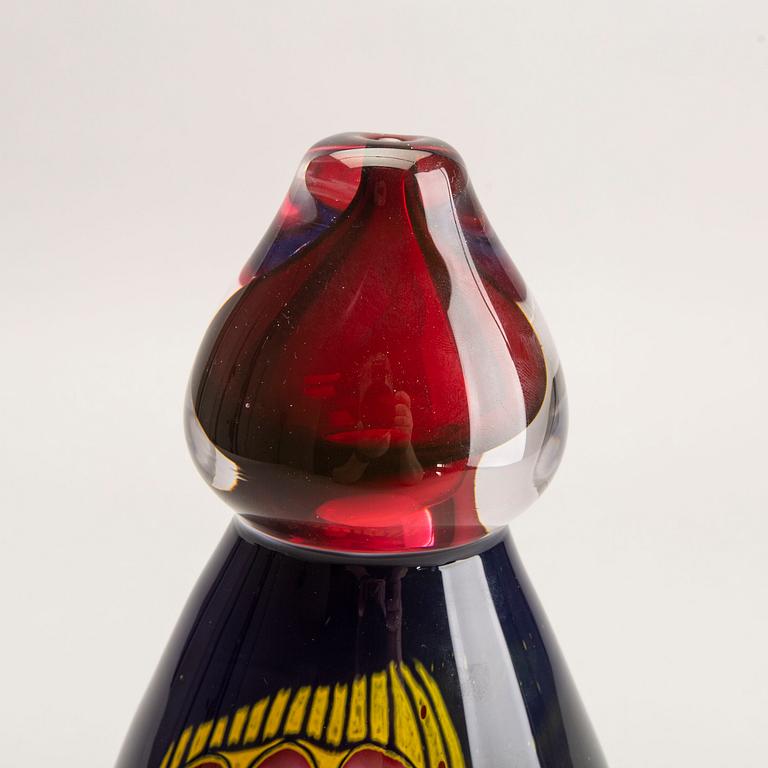 Elna Melusine Jolom, a signed and dated unique graal glass vase 2016.