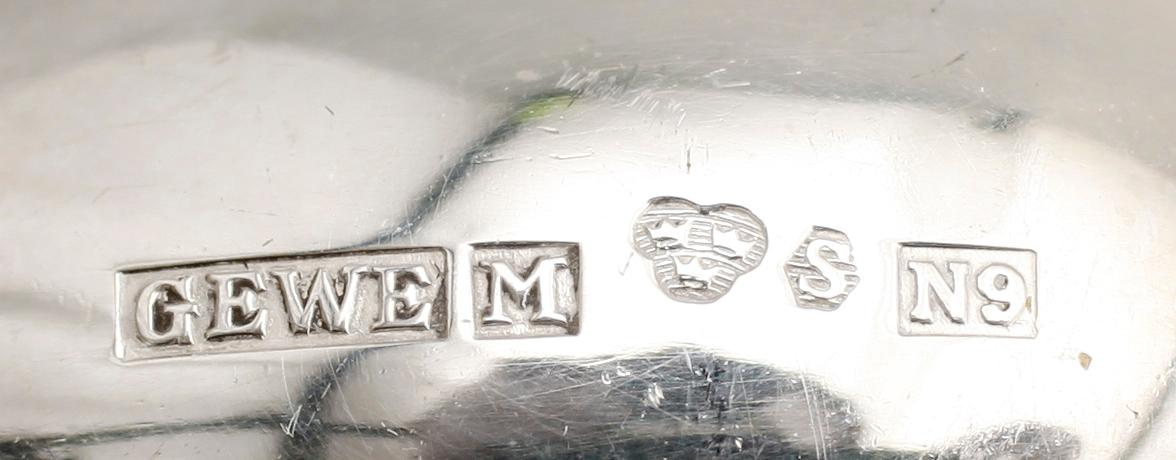 KAFFESKEDAR, 12 st, silver. Tot vikt 108 g.