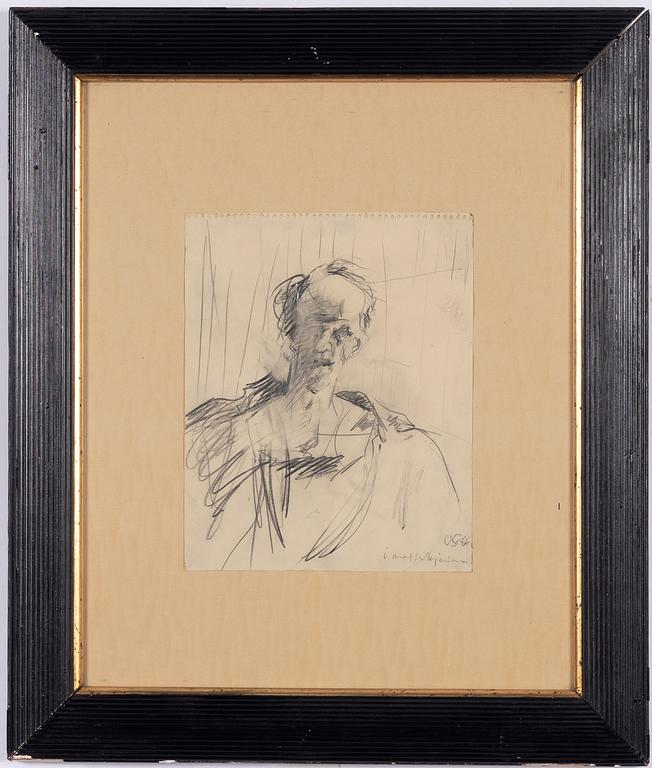 Olle Skagerfors, "In the Nightgown" (Self-Portrait).