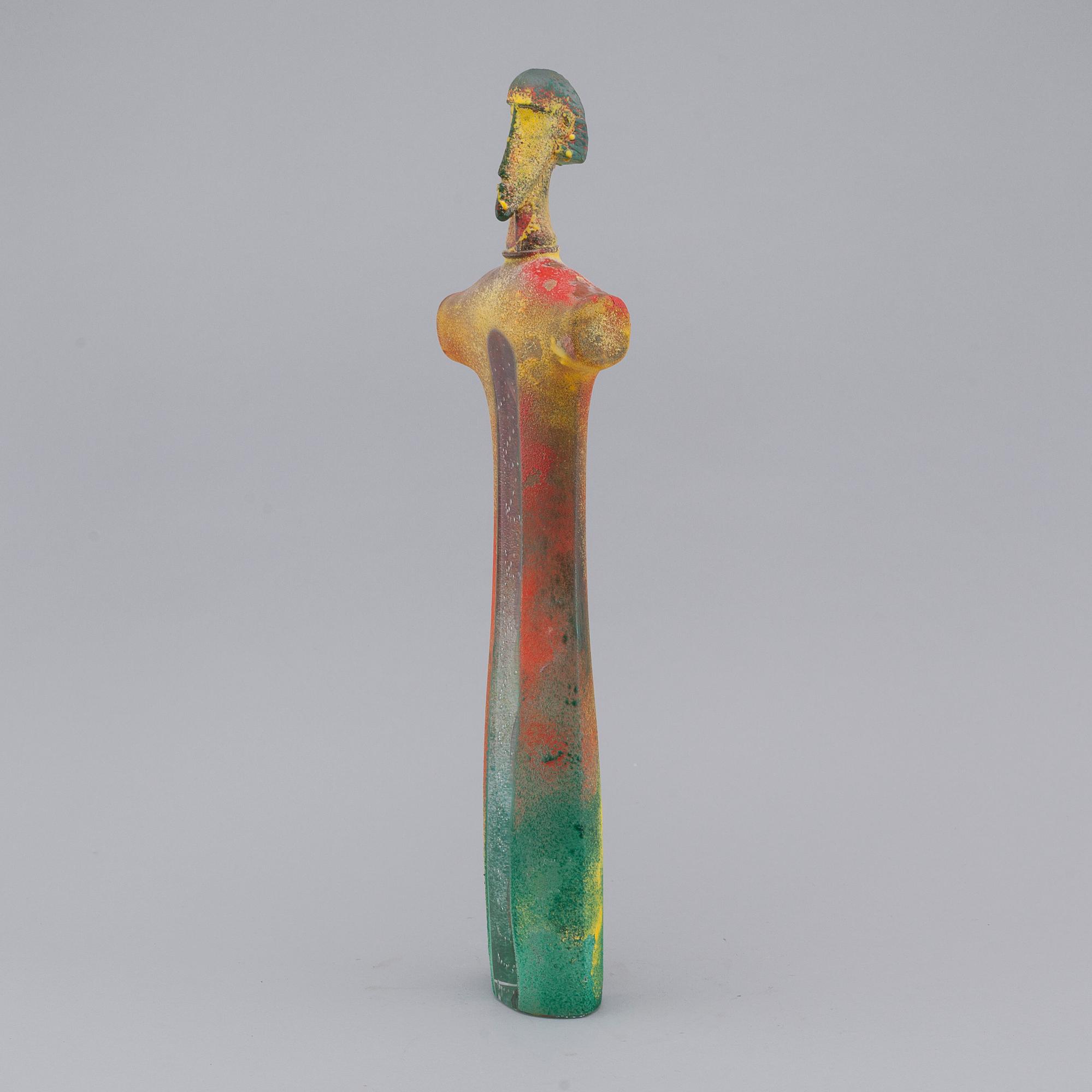 A unique glass sculpture by Kjell Engman.