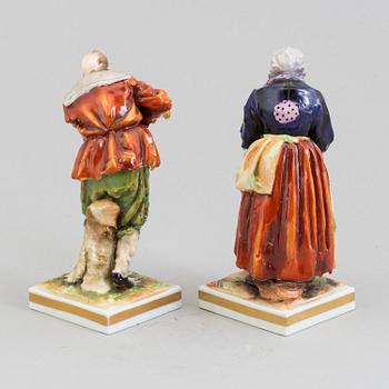 Two German porcelain figurines, 20th century.