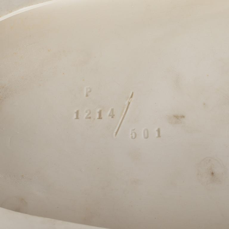 A porcelain mantle clock from Dressel, Kister & Co, Passau, Germany, first half of the 20th Century.