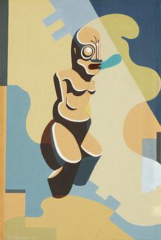 STELLAN MÖRNER, gouache, sign och dat -31.