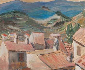 Yngve Bäck, oil on paper, signed and dated 1939.