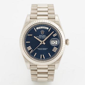 Rolex, Oyster Perpetual, Day-Date 40, wristwatch, 40 mm.